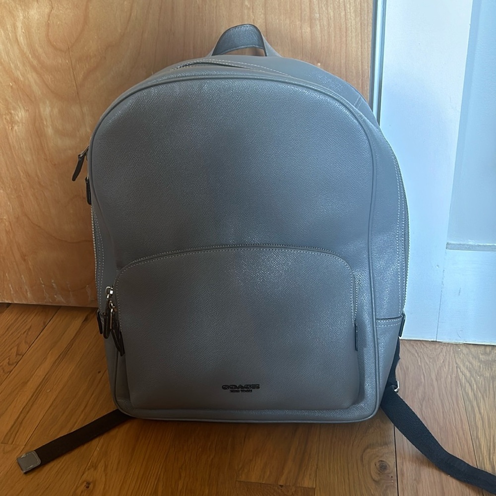 Coach leather backpack